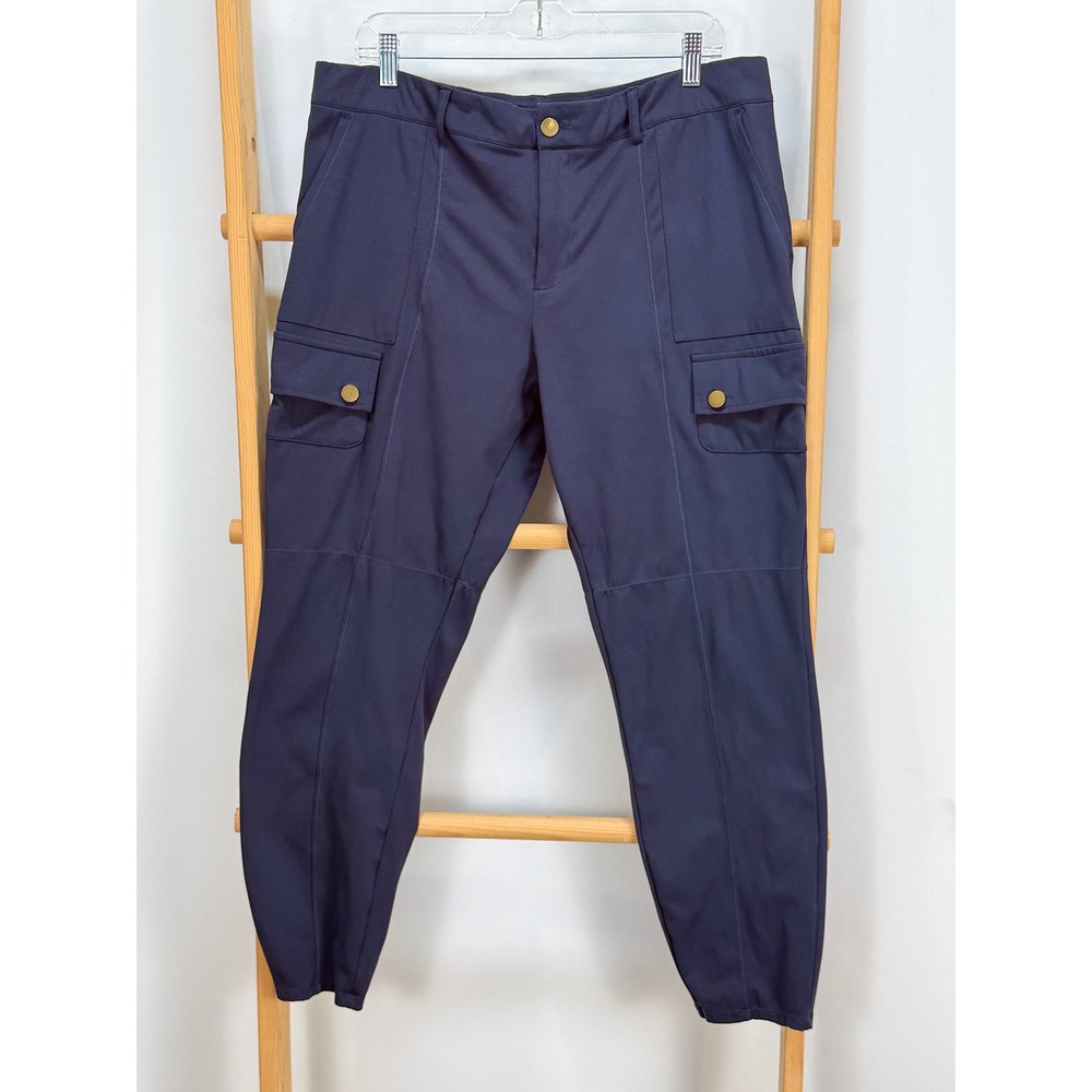 Halara Navy Blue Cargo Tapered Pants Women Size 1X Outdoor Hiking Comfy